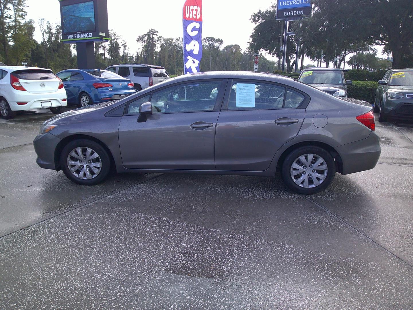 2012 GRAY HONDA CIVIC LX (19XFB2F59CE) , located at 390 Hansen Avenue, Orange Park, FL, 32065, (904) 276-7933, 30.130497, -81.787529 - Photo#4